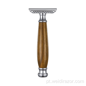 Melhor alça de madeira Safety Razor Handle Razor Blade Razor Double Edge